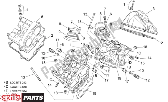 Toutes les pièces pour le Valves Cover du Aprilia RSV Mille 390 1000 2001 - 2002