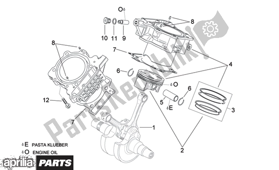 Wszystkie części do Crankshaft Ii Aprilia RSV Mille 396 1000 2003