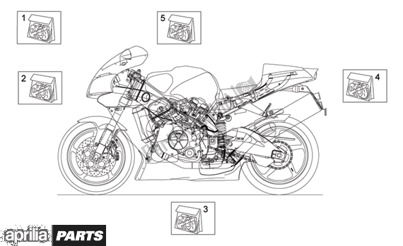 Alle Teile für das Decal des Aprilia RSV Mille 396 1000 2003