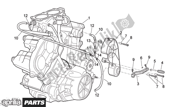 All parts for the Engine of the Aprilia RSV Mille 396 1000 2003