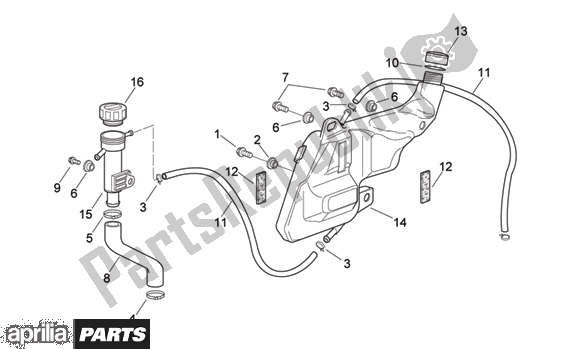 Tutte le parti per il Expansion Tank del Aprilia RSV Mille 396 1000 2003