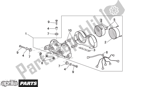 Toutes les pièces pour le Taillight du Aprilia RSV Mille 396 1000 2003