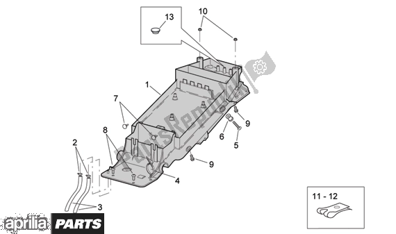 Alle Teile für das Undersaddle des Aprilia RSV Mille 396 1000 2003