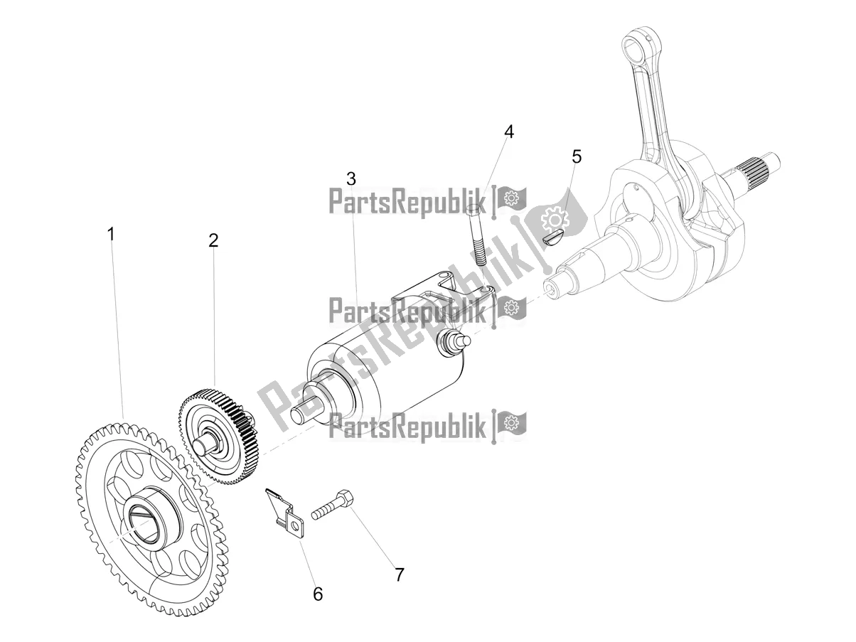 Toutes les pièces pour le Démarreur / Démarreur électrique du Aprilia RX 125 2018