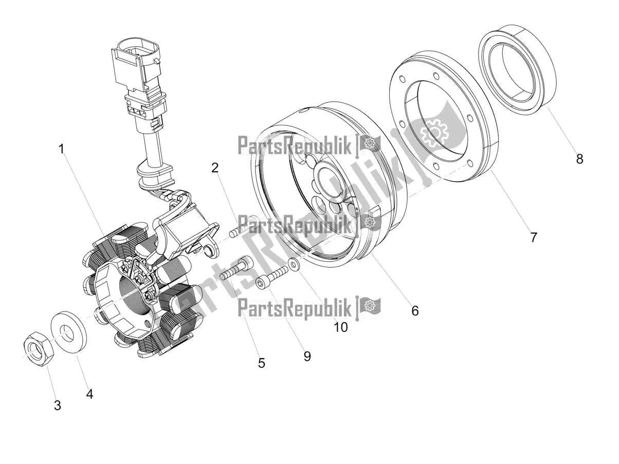 Toutes les pièces pour le Unité Magnéto Assy / Allumage Cdi du Aprilia RX 125 2019