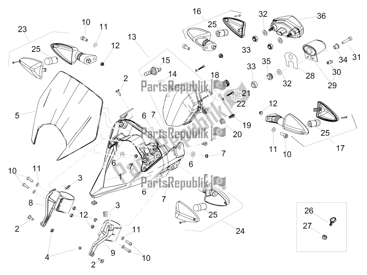 Toutes les pièces pour le Lumières du Aprilia RX 125 2019