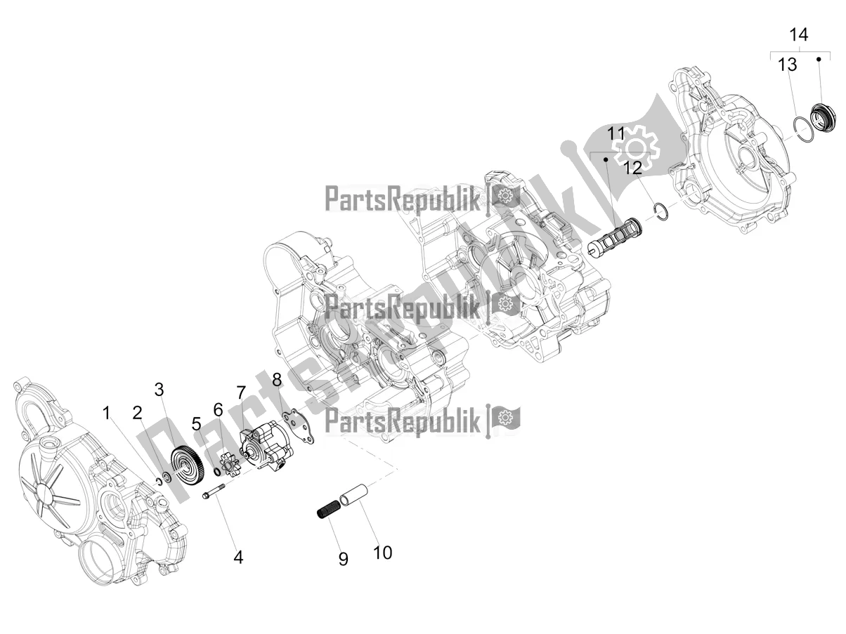 Tutte le parti per il Pompa Dell'olio del Aprilia RX 125 2019