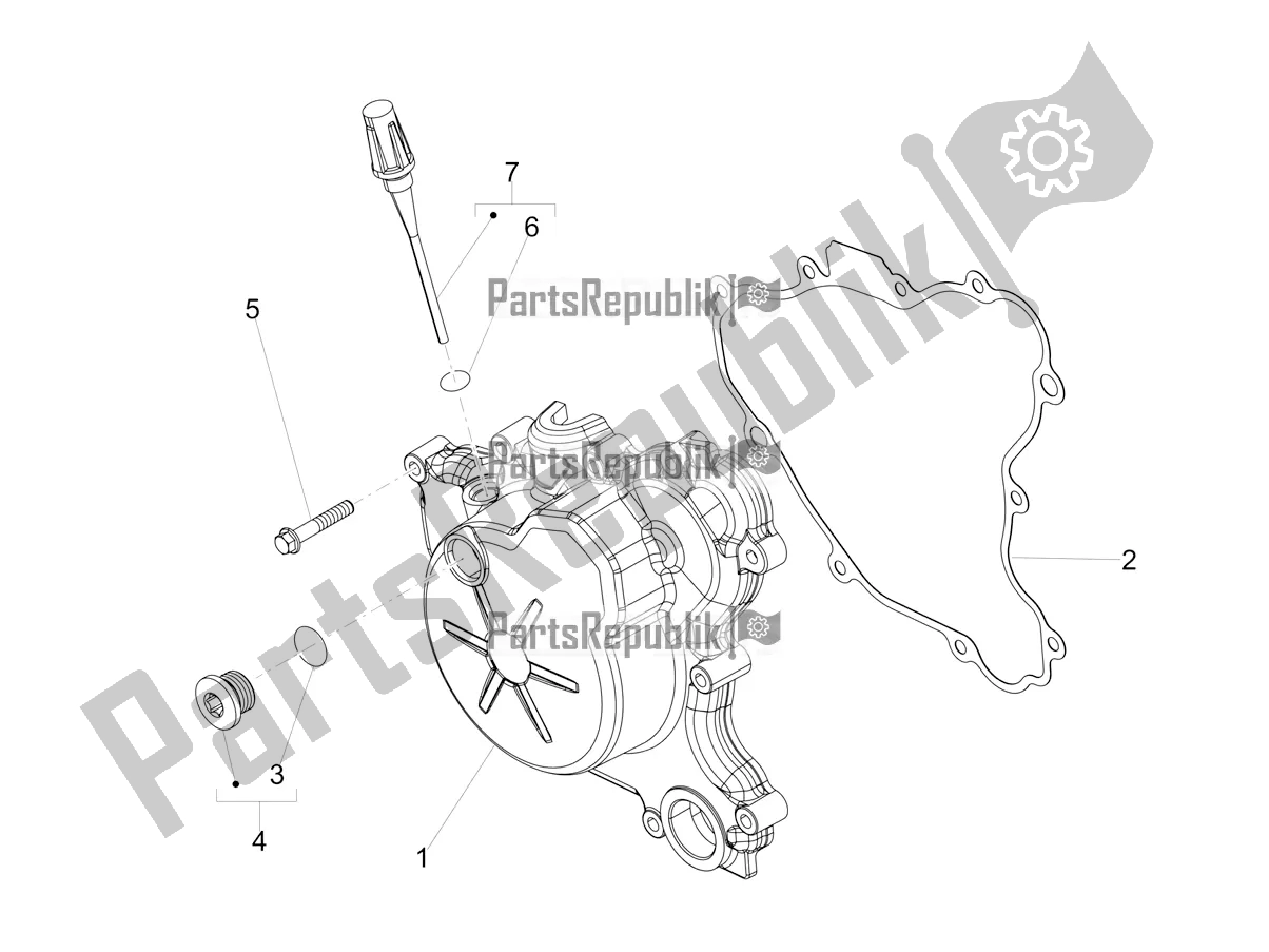 Alle Teile für das Schwungradabdeckung des Aprilia RX 125 2020