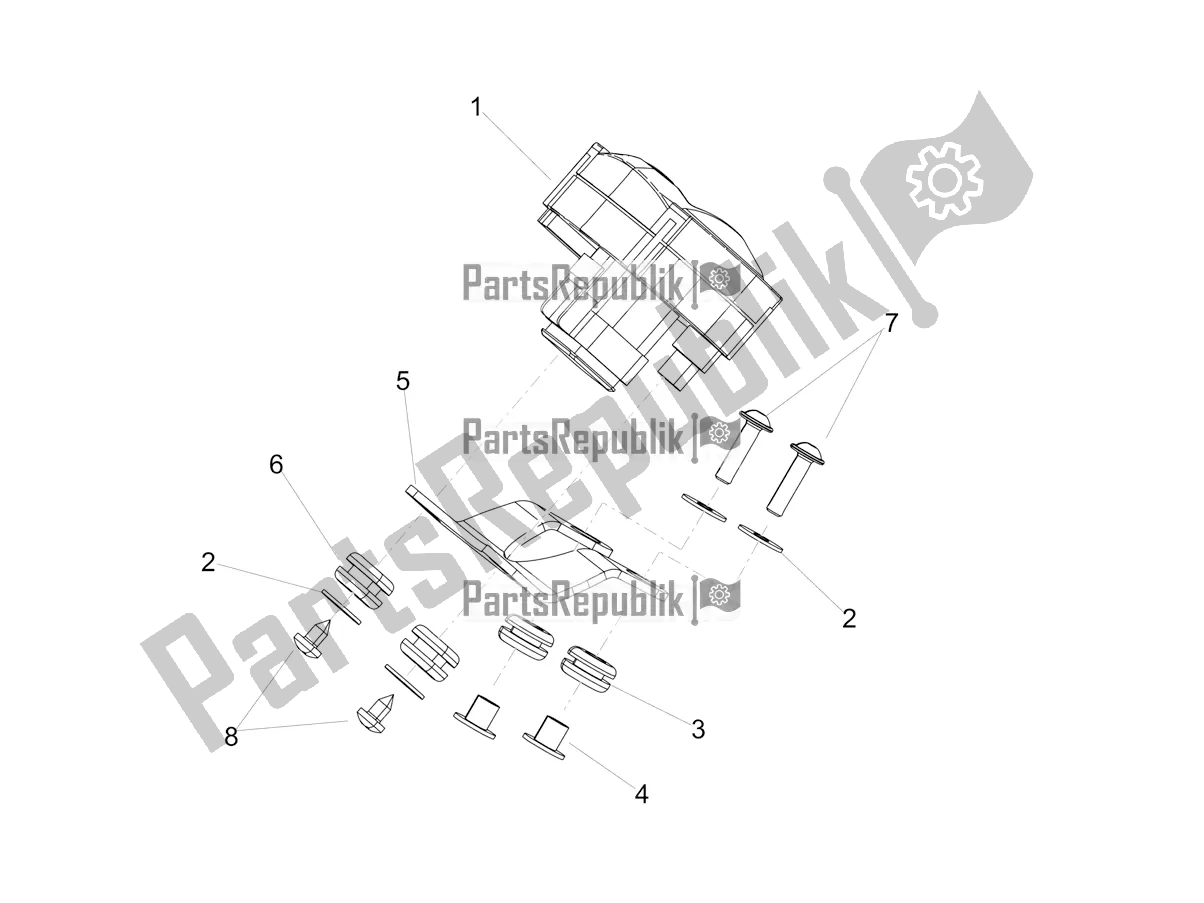 Todas as partes de Instrumentos do Aprilia RX 125 2020