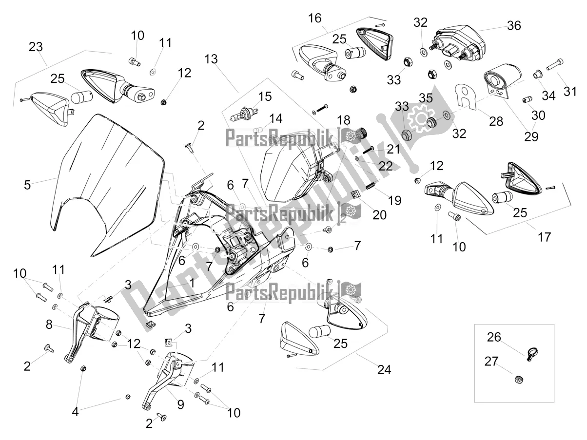 Tutte le parti per il Luci del Aprilia RX 125 2020