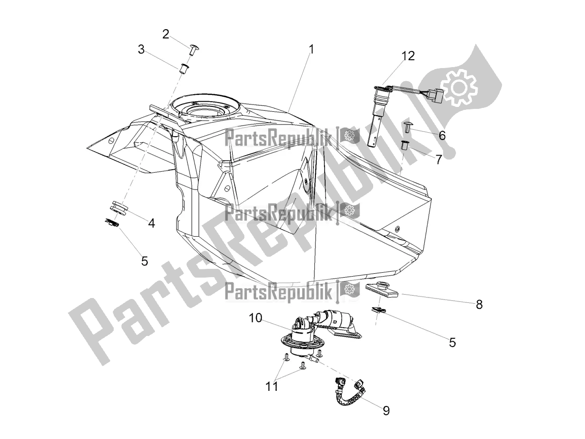 Tutte le parti per il Serbatoio del Aprilia RX 125 2020