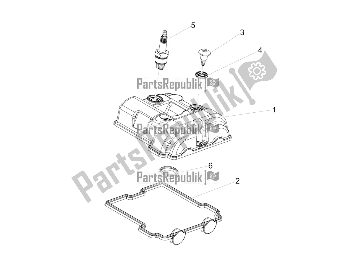 Tutte le parti per il Coperchio Della Testata del Aprilia RX 125 2021