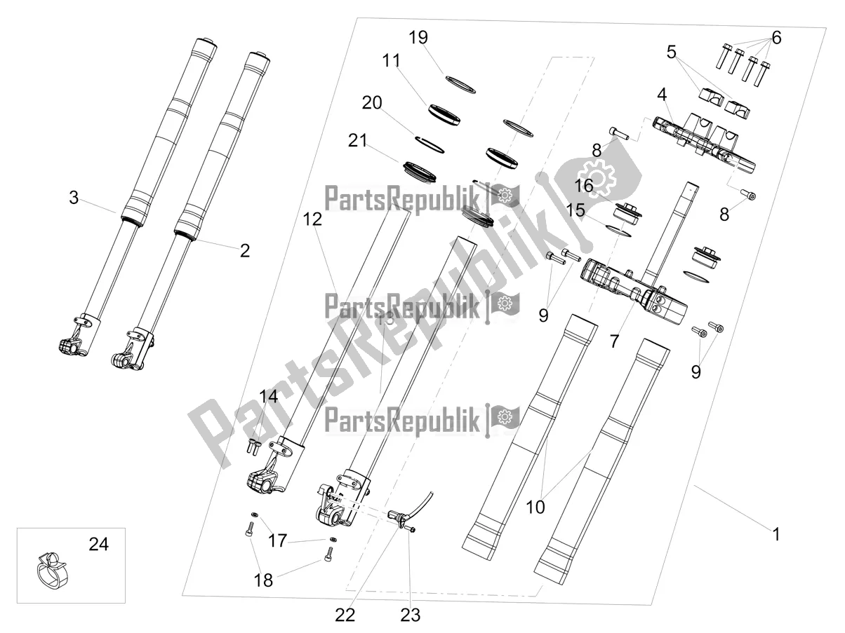 Toutes les pièces pour le Fourchette du Aprilia RX 125 2021