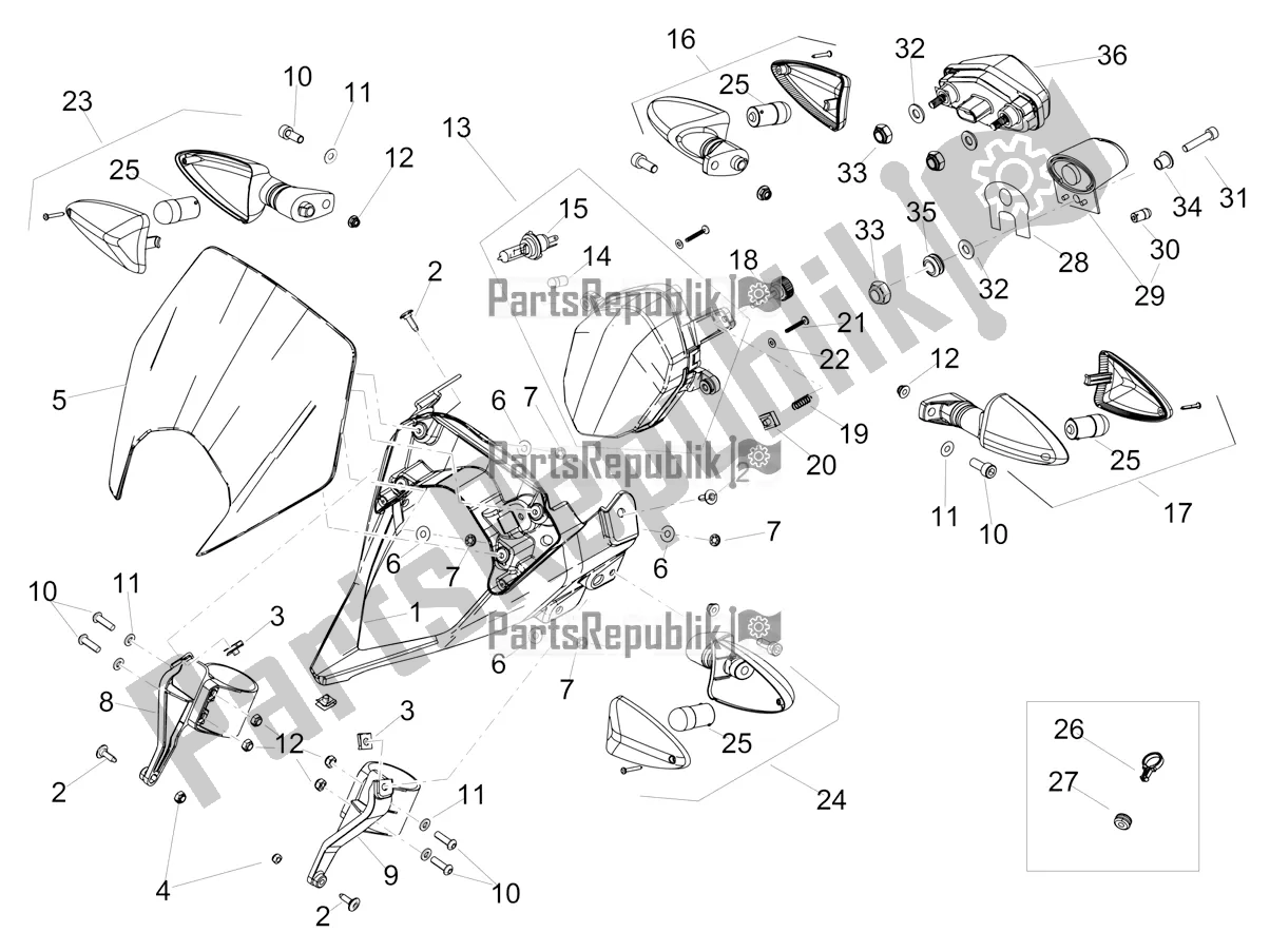 Toutes les pièces pour le Lumières du Aprilia RX 125 2021