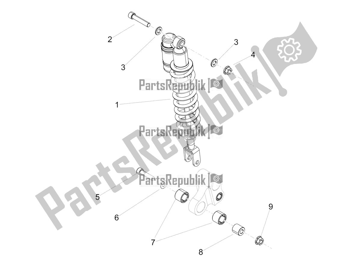 Tutte le parti per il Ammortizzatore del Aprilia RX 125 2021
