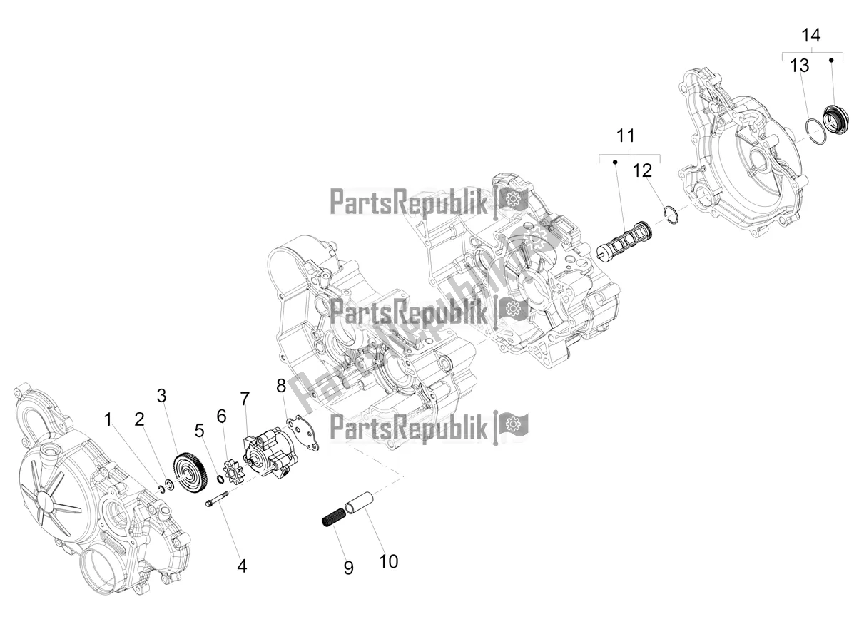 Todas las partes para Bomba De Aceite de Aprilia RX 125 2022