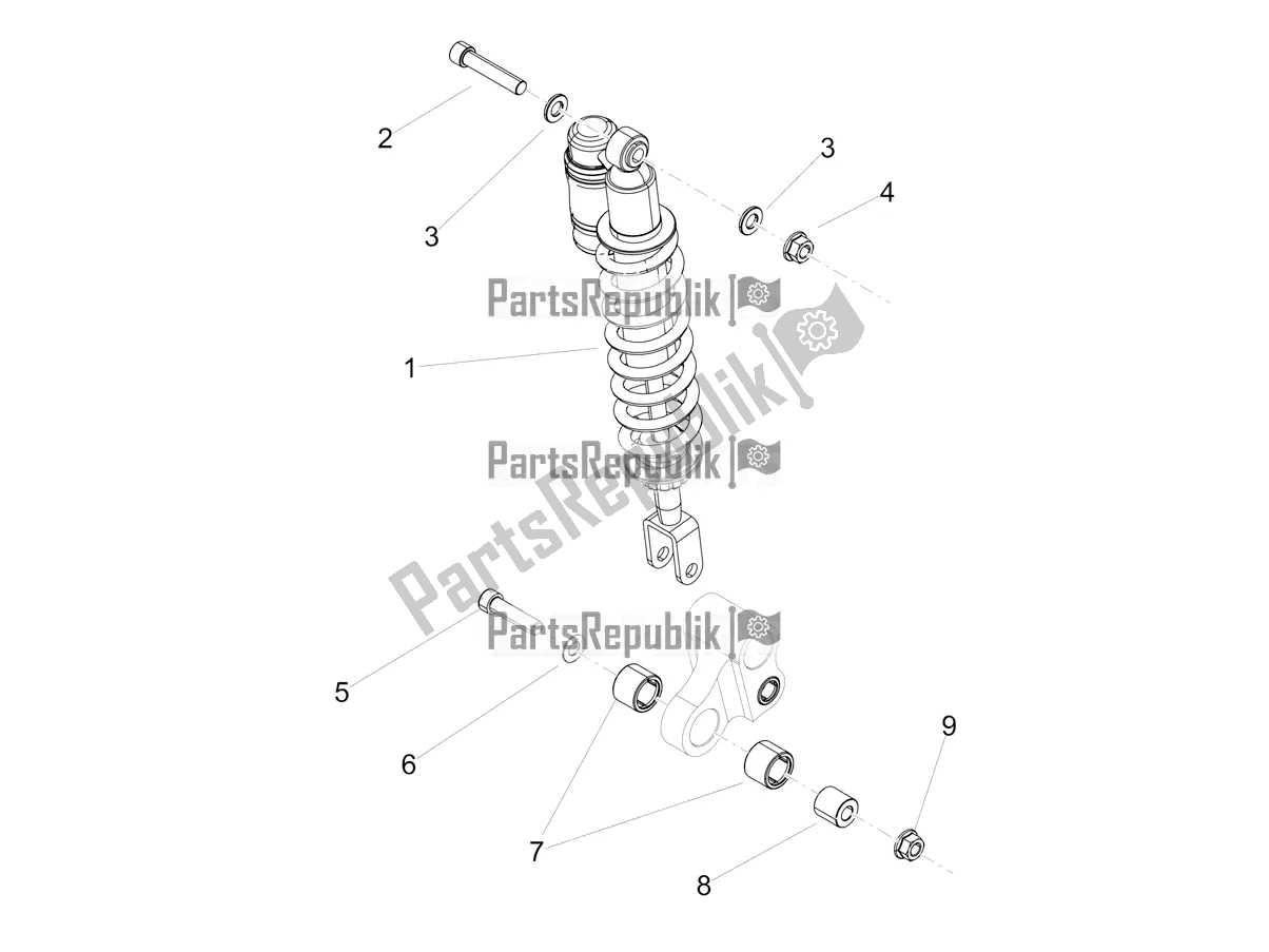 Tutte le parti per il Ammortizzatore del Aprilia RX 125 2022