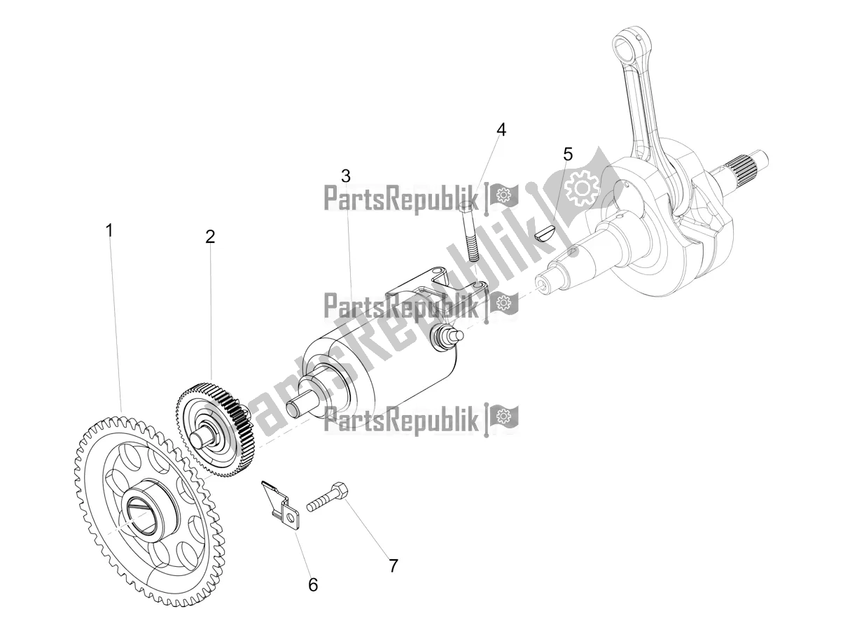 Toutes les pièces pour le Démarreur / Démarreur électrique du Aprilia RX 125 2022