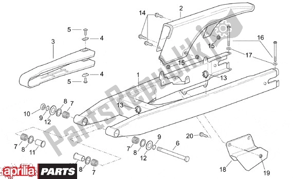 All parts for the Swing of the Aprilia RX 107 125 1994 - 1998