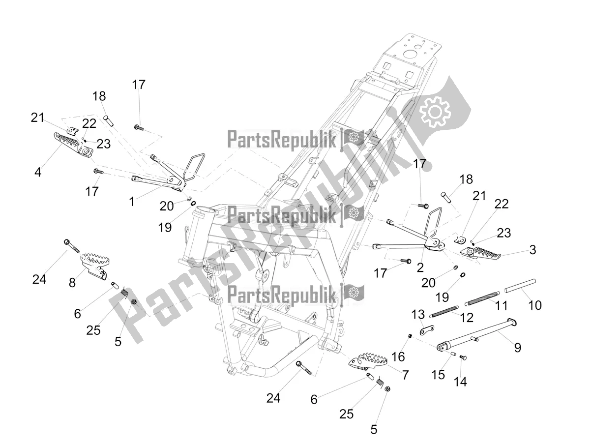 Toutes les pièces pour le Trestle - Footboards du Aprilia RX 125 Apac 2019