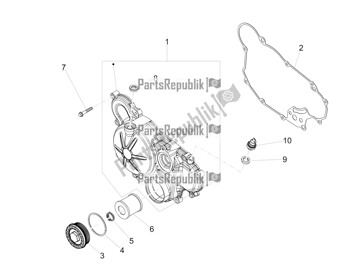 Toutes les pièces pour le Couvercle D'embrayage du Aprilia RX 125 Apac 2020