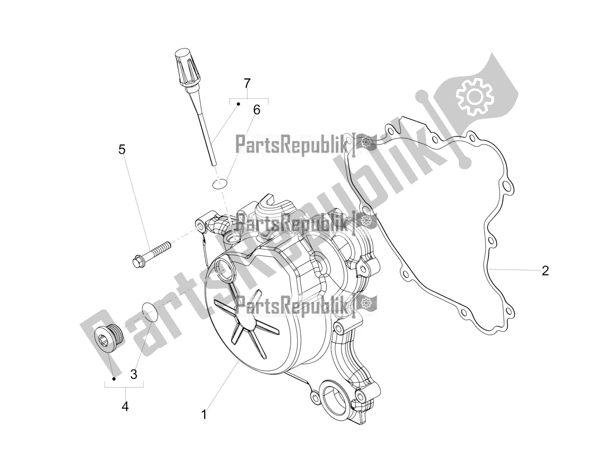 Todas las partes para Cubierta Del Volante de Aprilia RX 125 Apac 2020