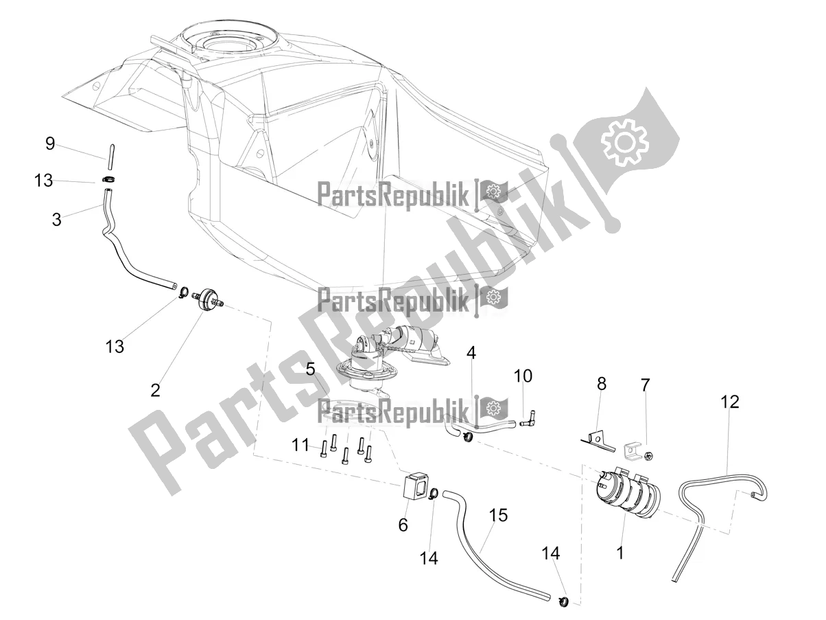Toutes les pièces pour le Système De Récupération De Vapeur De Carburant du Aprilia RX 125 Apac 2020