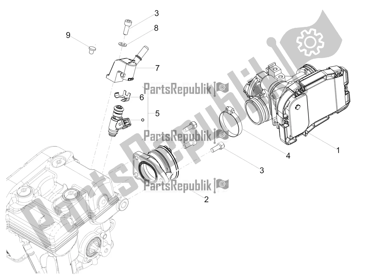 Tutte le parti per il Corpo Farfallato del Aprilia RX 125 Apac 2020