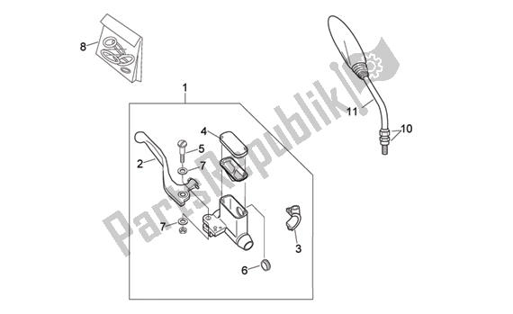 Alle Teile für das Controls Ii des Aprilia RX 216 50 2003 - 2004