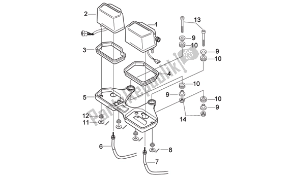 Todas las partes para Tablero de Aprilia RX 216 50 2003 - 2004