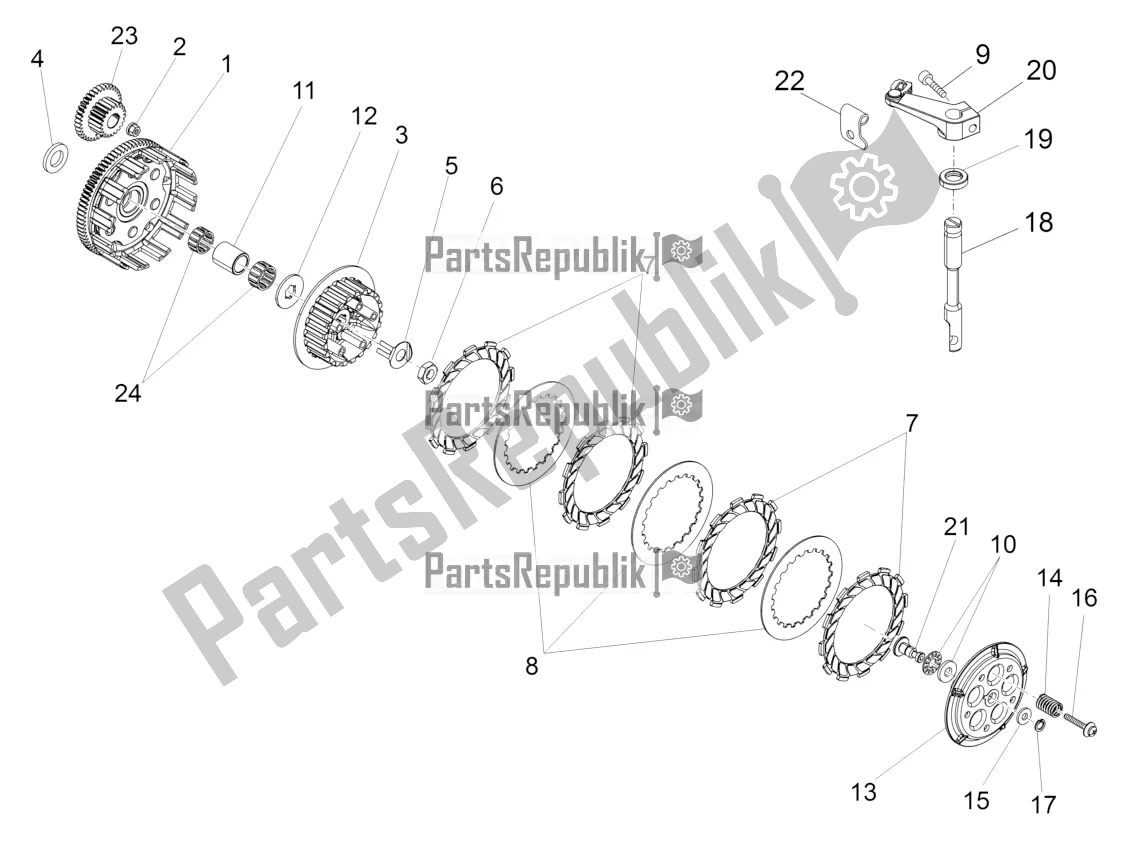 Toutes les pièces pour le Embrayage du Aprilia RX 50 2016