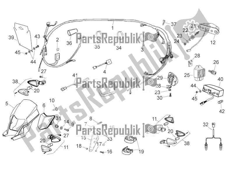 All parts for the Electrical System of the Aprilia RX 50 2016