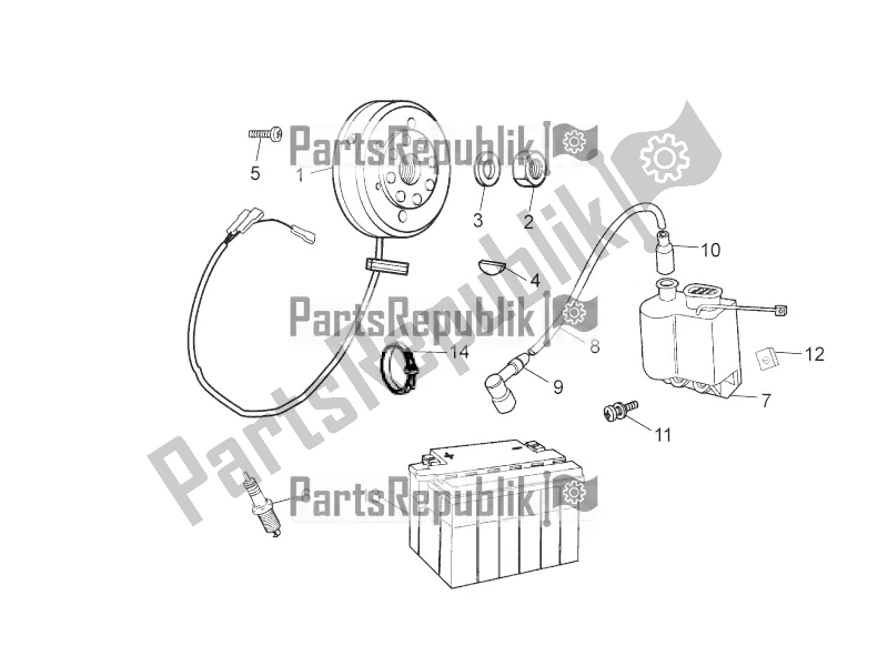 Tutte le parti per il Volano del Aprilia RX 50 2016