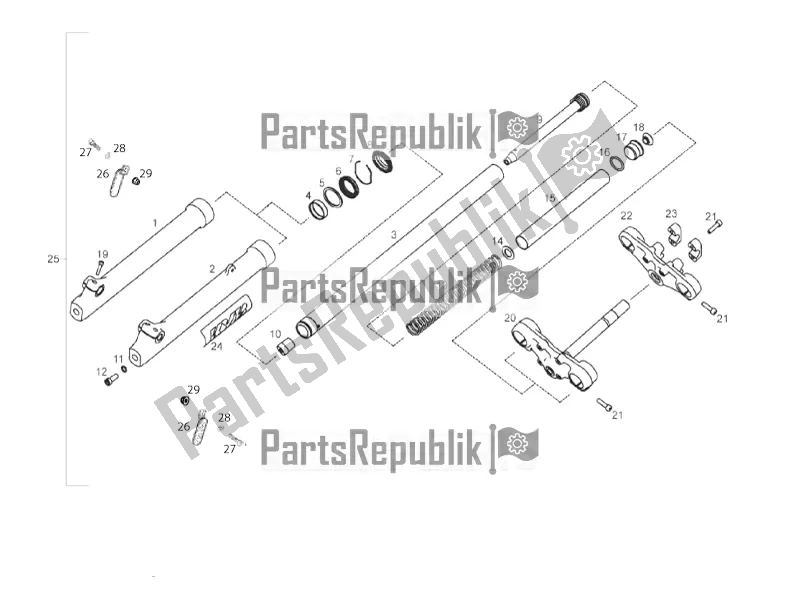 Toutes les pièces pour le Fourche Avant du Aprilia RX 50 2016