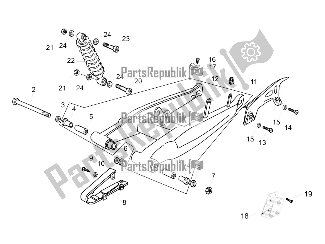 Alle Teile für das Schwinge des Aprilia RX 50 2016