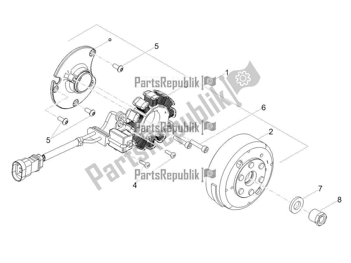 All parts for the Cdi Magneto Assy / Ignition Unit of the Aprilia RX 50 Factory 2018