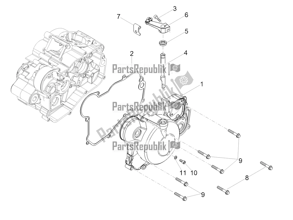 Toutes les pièces pour le Couvercle D'embrayage du Aprilia RX 50 Factory 2018