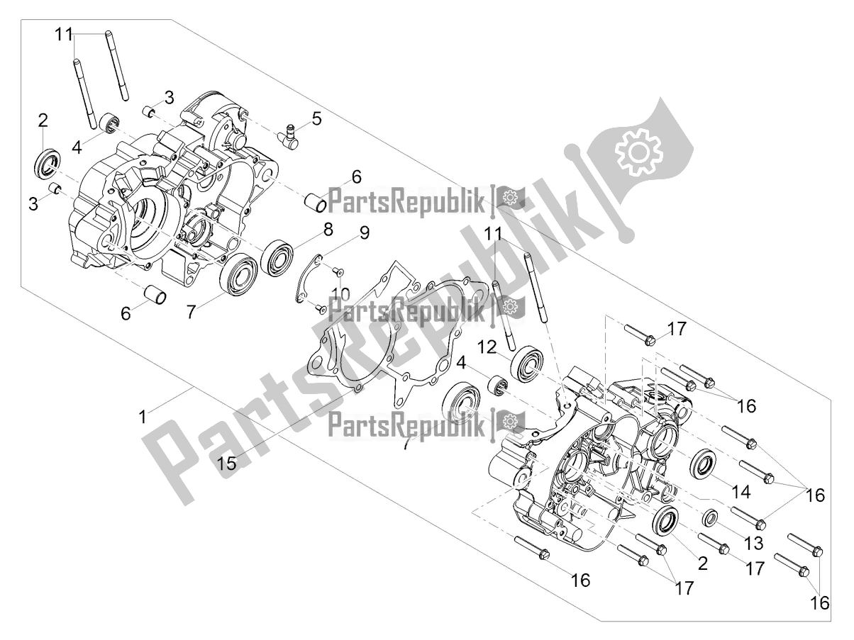 Toutes les pièces pour le Carters I du Aprilia RX 50 Factory 2018