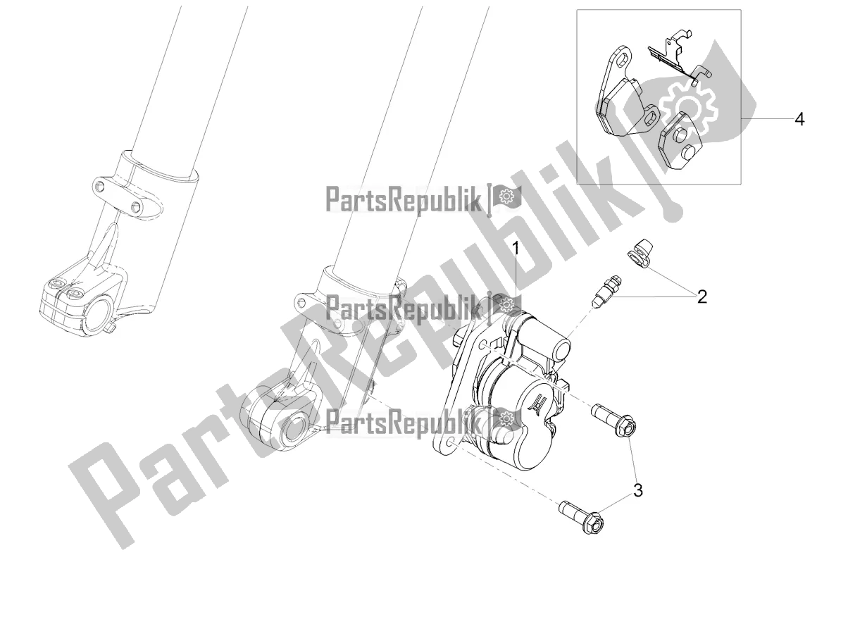 Toutes les pièces pour le étrier De Frein Avant du Aprilia RX 50 Factory 2018