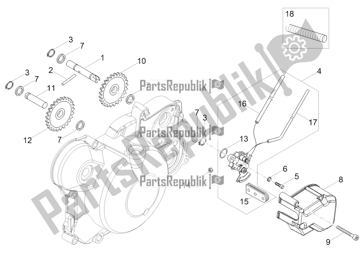 Toutes les pièces pour le La Pompe à Huile du Aprilia RX 50 Factory 2018