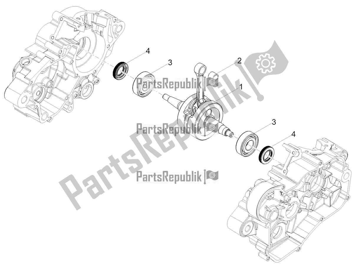 All parts for the Drive Shaft of the Aprilia RX 50 Factory 2019