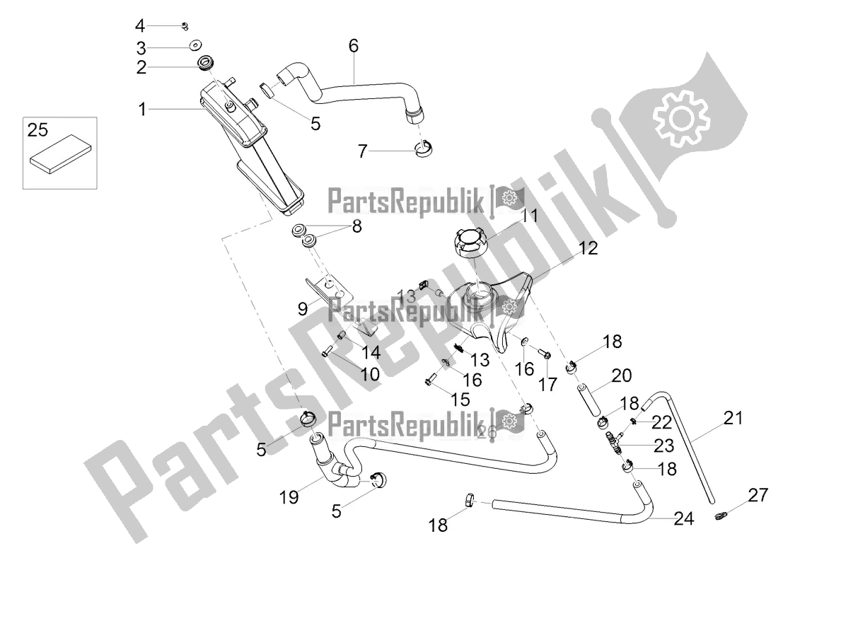 All parts for the Cooling System of the Aprilia RX 50 Factory 2020