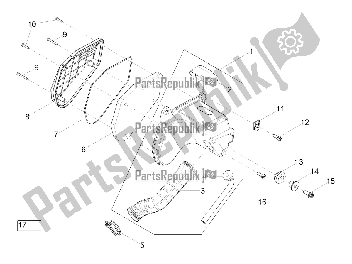 Tutte le parti per il Air Box del Aprilia RX 50 Factory 2021