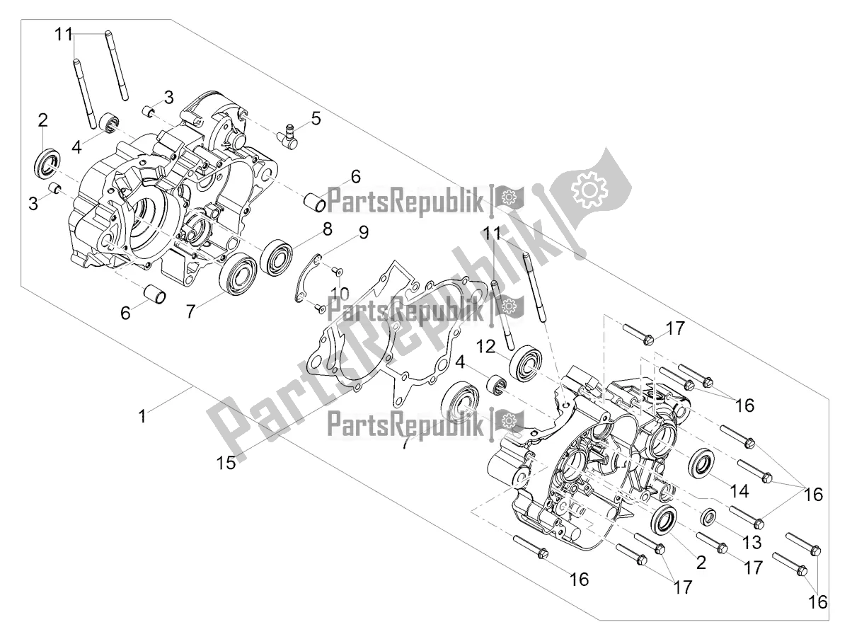 Toutes les pièces pour le Carters I du Aprilia RX 50 Factory 2021