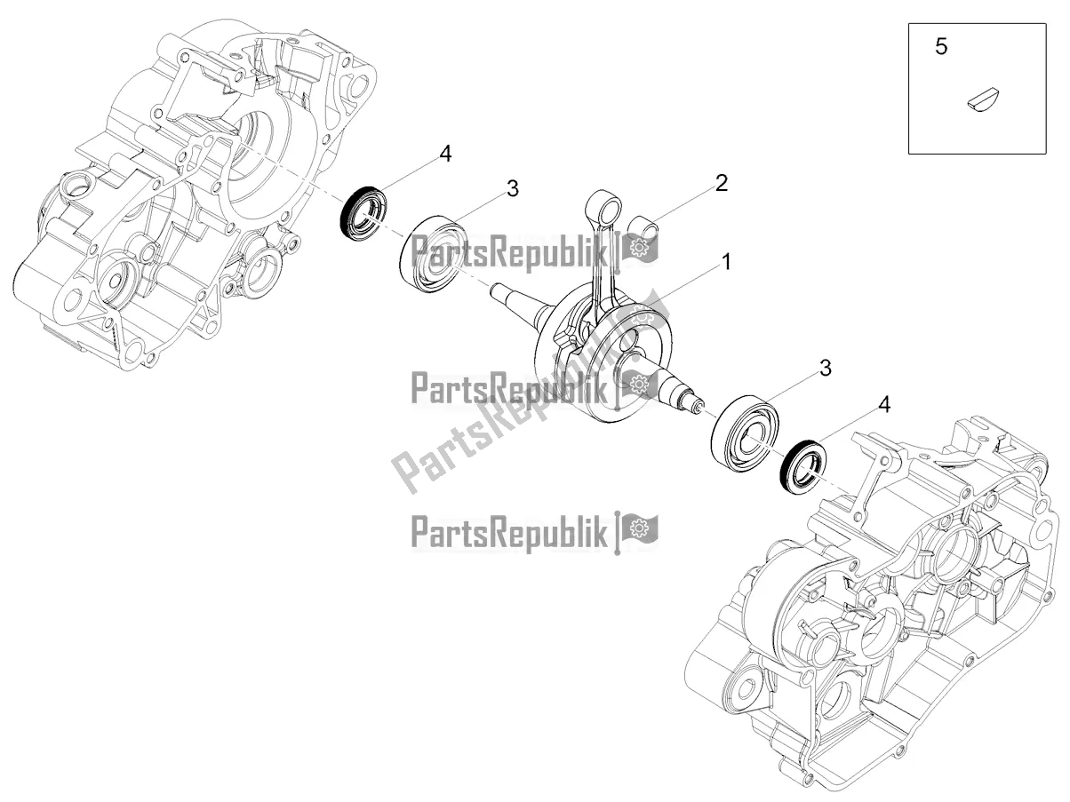 Alle onderdelen voor de Aandrijfas van de Aprilia RX 50 Factory 2021