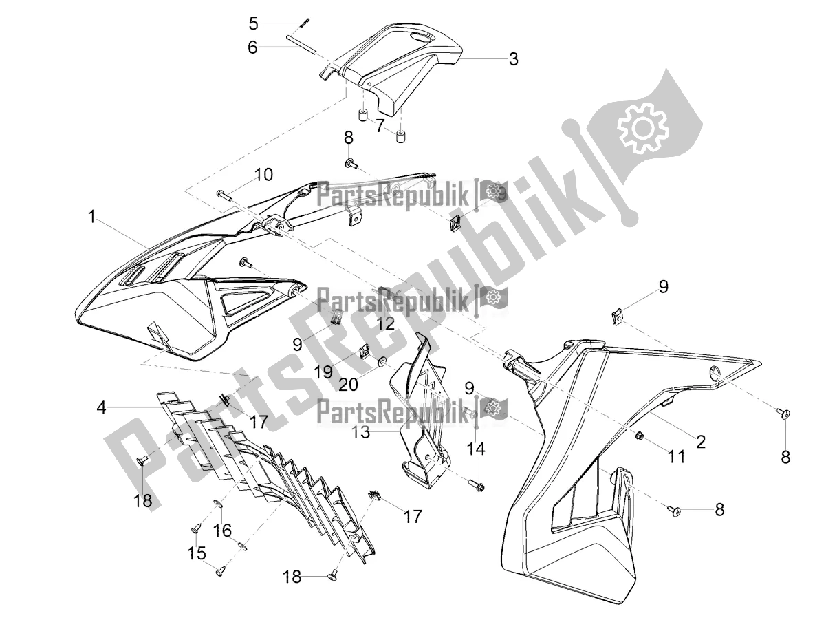 Alle onderdelen voor de Kanaal van de Aprilia RX 50 Factory 2021