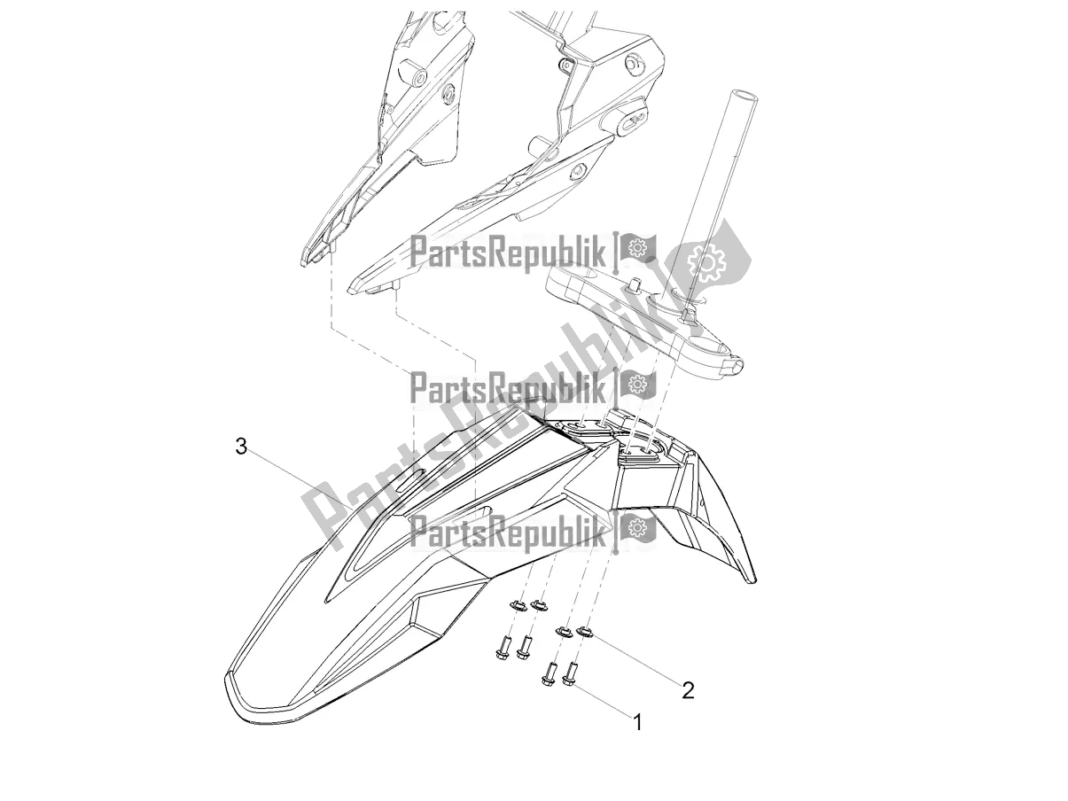 Todas las partes para Guardabarros Delantero de Aprilia RX 50 Factory 2021