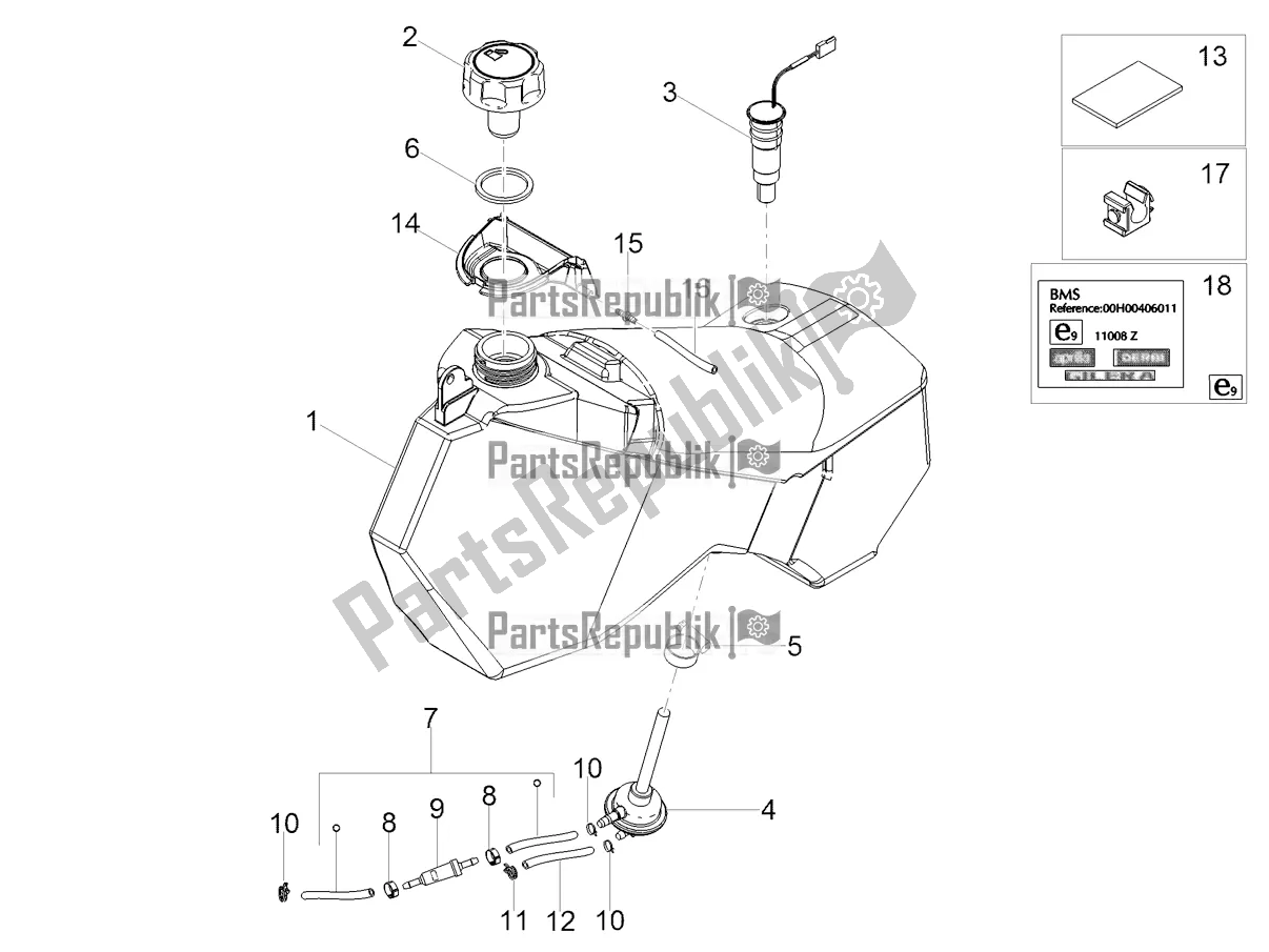 Tutte le parti per il Serbatoio Di Carburante del Aprilia RX 50 Factory 2021