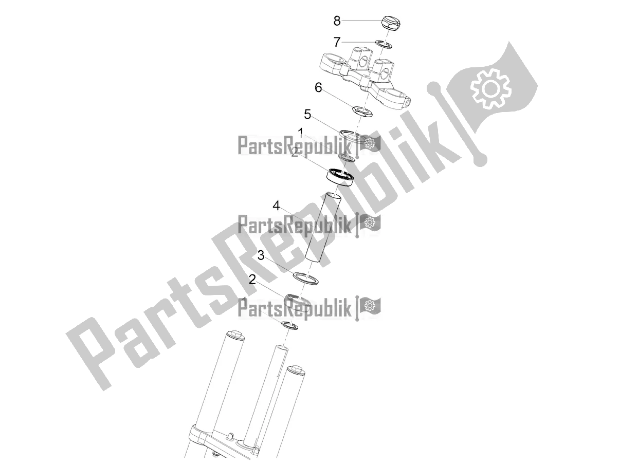 All parts for the Steering of the Aprilia RX 50 Factory 2021