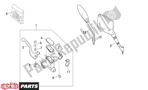 Toutes les pièces pour le Controls Ii du Aprilia RX Enduro-mx Supermotard 215 50 1995 - 2003